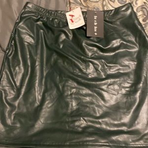 Leather skirt